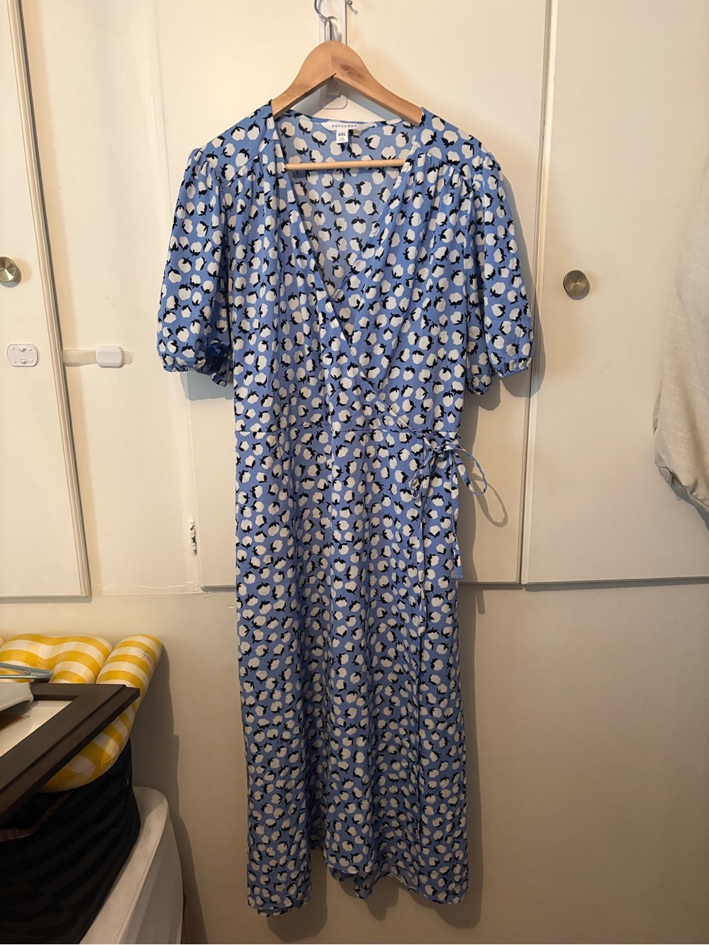 Blue Floral Pop Sugar Midi Dress